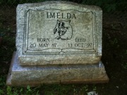 Memorial to Imelda in the backyard at 1132 Randall Rd.