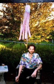 Jim Erdahl in Paul's backyard, 1990.