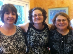 Laura Miller with friends Cathy Jaszczak and Katya Silva.