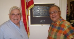Grant and Paul outside Dennis Moore's office in Longworth House on Capitol Hill on July 4, 2009.