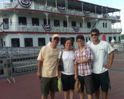 John Lim with family in Savannah, GA in July, 2009.
