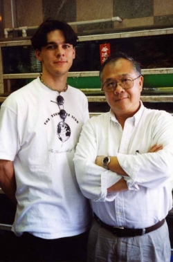 Michael Senften with Paul in New York, 2000.