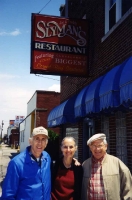 Grant with his brother David, and David's wife Helen, in Cleveland.