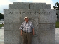 Grant Goodman at World War II Memorial in Washington DC, July 2, 2009.