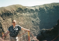 Paul on top of Mount Vesuvius, Summer 1995.