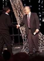 Paul presenting award to Edgar Mendoza at Kennedy Center, 17 April 2010.