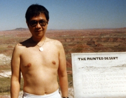 Paul in Painted Desert, early 1970s.