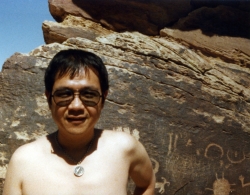 Paul in Painted Desert, early 1970s.