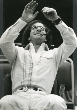 Steve Silver  (Patrick) in rehearsal