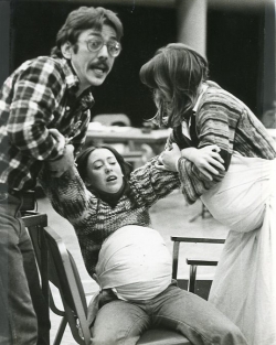 Act Three in rehearsal.