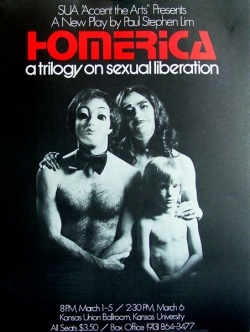 Poster design for the Lawrence production,by the playwright.