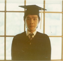 Paul graduating with B.A. in 1970.