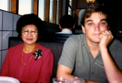 Mom and Don at another restaurant in Lawrence, mid-1980s.
