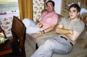 Don at Rob Melton's dinner party, mid-1980s.