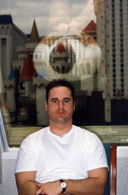 David Scott in hotel in Las Vegas, 1995.