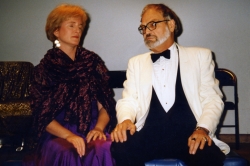 Amy Devitt and Ken Irby in the EAT staged reading of The Tragedy of Mariam, 1996.