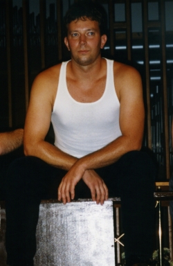 Dan Kulmala as one of the rent boys in Gross Indecency, 1998.
