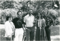 Mary Davidson and Paul at Hutchinson Repertory Theatre, 1982.
