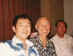 Paul with Uncle Song and brother Le Leong in Manila, circa 1980s.