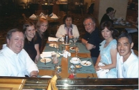 The Elliotts with the Lims and Yulos in Manila, summer 2004.