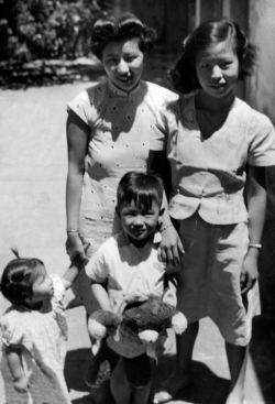 Paul with Mom's relatives in China, 1948.