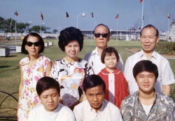 Family photo in Luneta Park, mid-1960s.