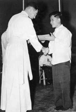Paul's grade school graduation from Ateneo de Manila, 1957.