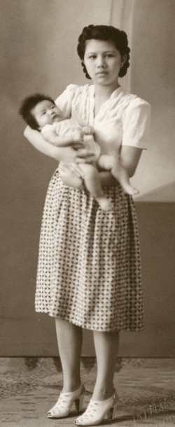 Paul and Mom, 1944.