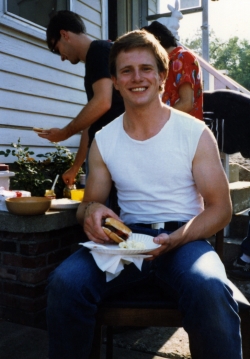 Joe McCauley at the cast party hosted by Rich Crank.