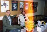 James Grauerholz and Bill Getz in the green room.