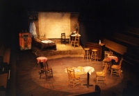 Set design by James Ward for the 1987 Lawrence production.