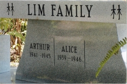 Another view of Lim family plot in Orlando, FL.