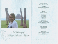 Program for Nobleza Asuncion-Lande memorial.