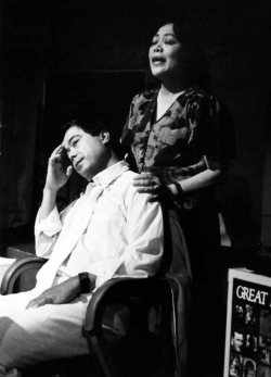 Alberto Isaac with Estelle Bennett.