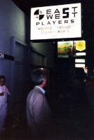 Director Paul Hough standing outside the theatre on Santa Monica Blvd.