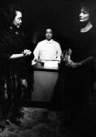 Alberto Isaac with Estelle Bennett and Jane Ellen.