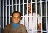 Paul interviewing John William at Douglas County Jail, 1989.