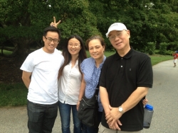 John and Vivian with wedding couple.