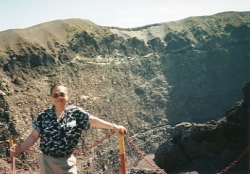 Paul on top of Mount Vesuvius, Summer 1995.