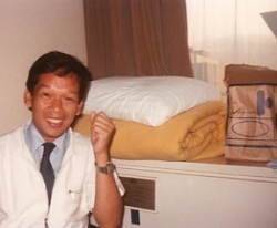 Bert Labog in Japan, 1980s.
