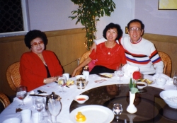Mom with Bia and brother Vic in Orlando, FL, circa 1980s.