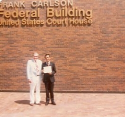 Paul and Ed Grier, July 1982.