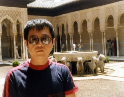 Paul at the Alhambra in Granada, mid-1980s.