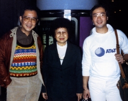 Paul, Mom and John at the same unknown place.