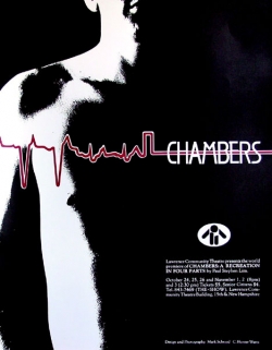 Poster design by the playwright, featuring Don Dinwiddie, 1985.