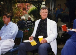 David Bergeron and Dick Colyer at one of Paul's garden parties.