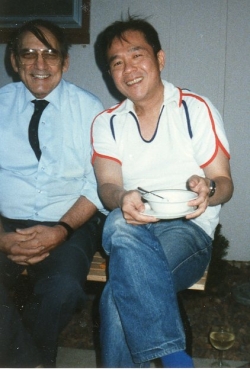 Ed Ruhe at one of Paul's garden parties.
