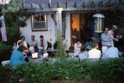One of Paul's many garden parties.