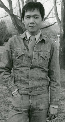 Paul in Andrew Tsubaki's front yard, 1976.