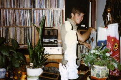 Don by record collection in family room.